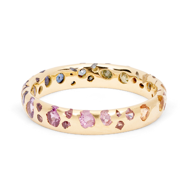 Blossom Crush Gradient Confetti Ring - Made to Order